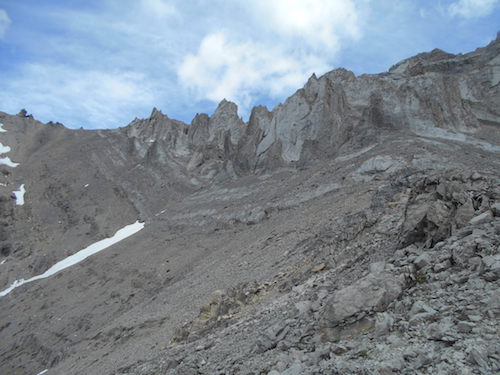 traverse to summit ridge