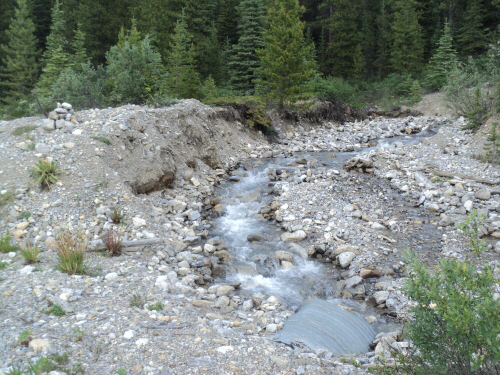 culvert and cairn