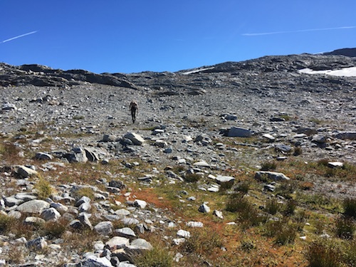 climb to the glacier