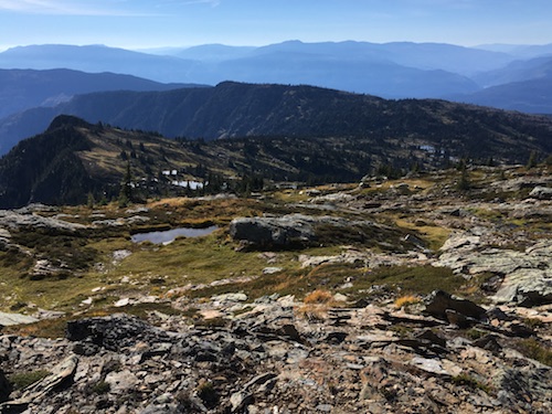 descending from the upper plateau