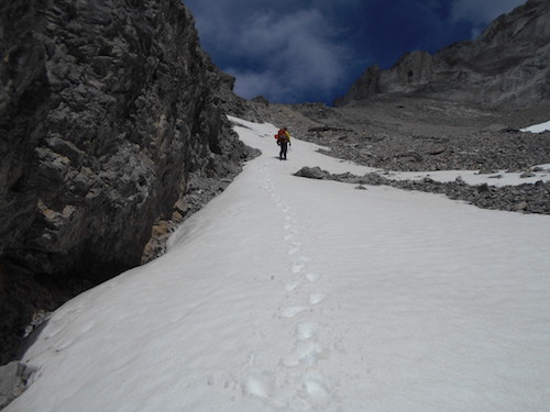 snow grants respite from talus