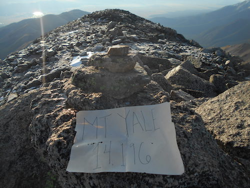 cairn on the summit
